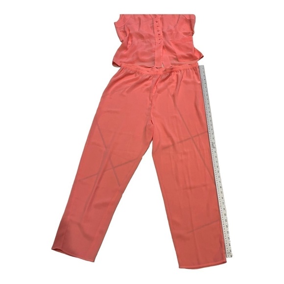 Victoria's Secret Gold Label Pink Sheer Top and Pants Set M - Picture 7 of 8